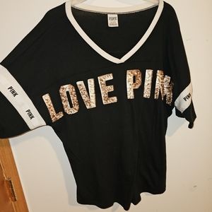 Rare VS PINK Sequin Tee!!